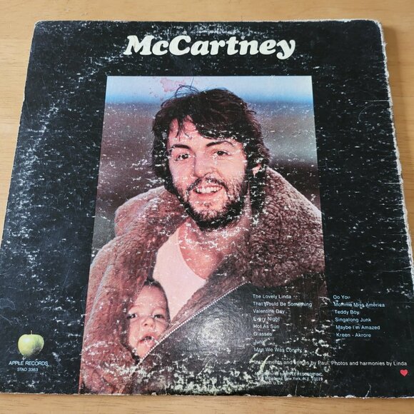 PAUL MCCARTNEY Mccartney LP Vinyl 1970 Apple Records STAO 3363 LP5 - Picture 3 of 10